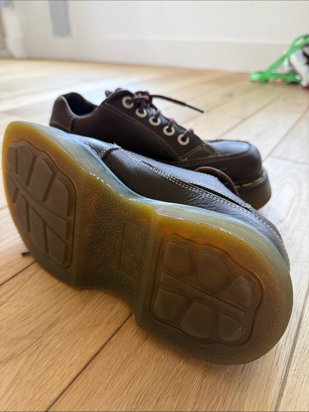 Women’s brown leather Doc Martens chunky boot - Picture 3 of 7